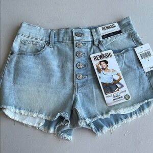 Rewash Blue High Waist Denim Shorts